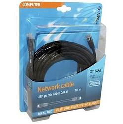 Foto van Scanpart netwerkkabel (utp) cat6 10m utp kabel zwart