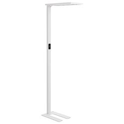 Foto van Beliani orion - staande lamp-wit-aluminium