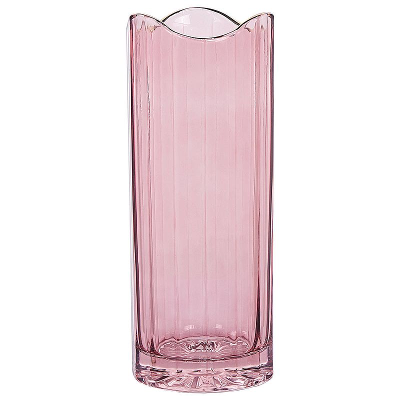 Foto van Beliani perdiki - bloemenvaas-roze-glas