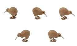 Foto van Safari speelfiguren kiwi's 2 cm bruin 192 delig
