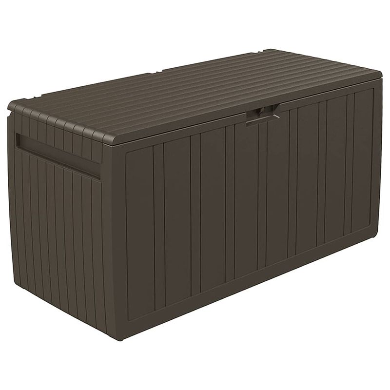 Foto van Vidaxl kussenbox 117x45,5x57,5 cm 270 l bruin