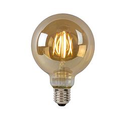 Foto van Lucide g95 - filament lamp - ø 9,5 cm - led dimb. - e27 - 1x5w 2700k - amber