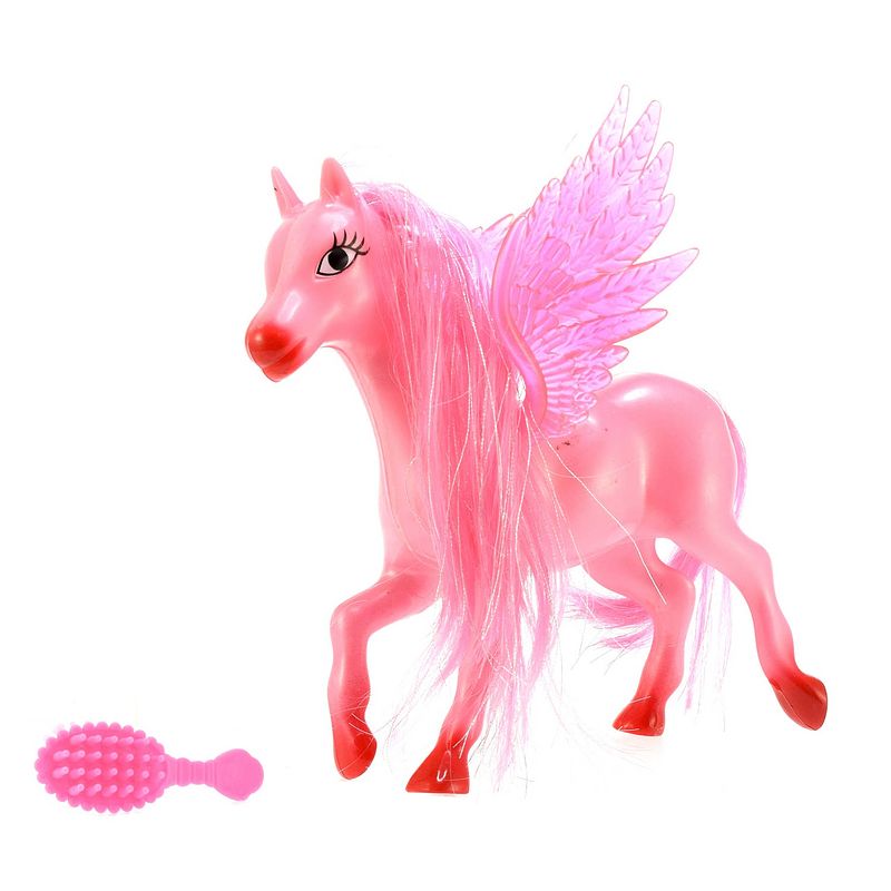 Foto van Toi-toys speelset dream horse pegasus 14 cm roze 2-delig