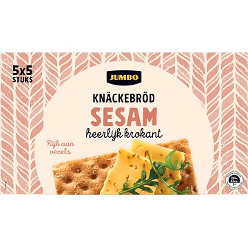 Foto van Jumbo knackebrod sesam 5 x 5 stuks