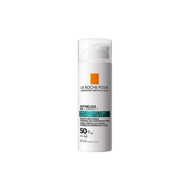 Foto van La roche-posay anthelios oil correct - dagelijkse matterende zonnebrandcrème spf50