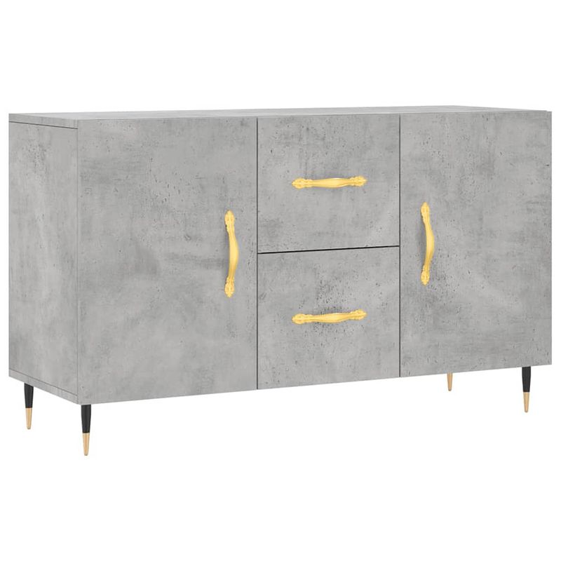 Foto van Infiori dressoir 100x36x60 cm bewerkt hout betongrijs