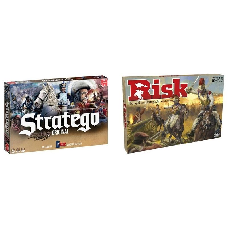 Foto van Spellenbundel - 2 stuks - stratego & risk