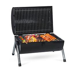 Foto van Maxxgarden houtskool barbecue - grilloppervlak (lxb) 38 x 52 cm - met dubbel grill vlak - zwart