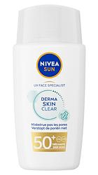 Foto van Nivea sun derma skin clear fluid spf50+