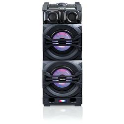 Foto van High power dj mixer system met bluetooth®, usb, fm en party lights lenco pmx-350 zwart