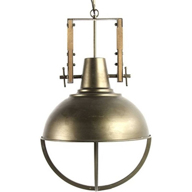 Foto van Non-branded hanglamp mattijn 41,5 x 41,5 x 175 cm rvs goud