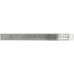 Foto van Creotime liniaal 30 cm metaal zilver