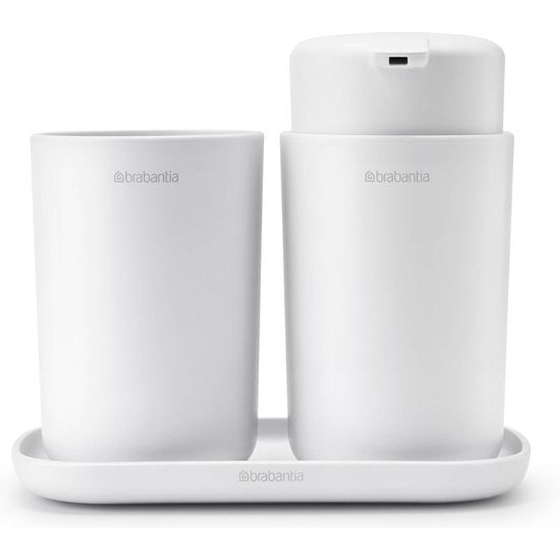 Foto van Brabantia renew badkameraccessoires, set van 3 - white