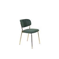 Foto van Anli style chair jolien gold/dark green