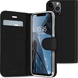 Foto van Accezz wallet case voor apple iphone 13 pro telefoonhoesje zwart