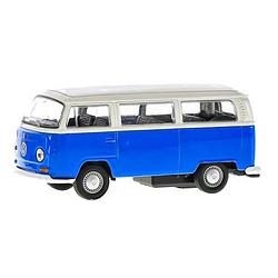 Foto van Kinsmart bus volkswagen t2 jongens 12 cm die-cast blauw