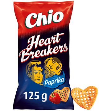 Foto van 2 voor € 2,75 | chio heartbreakers paprika 125g aanbieding bij jumbo