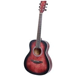 Foto van Fazley w55-col-r-3/4 colourtune western gitaar rood