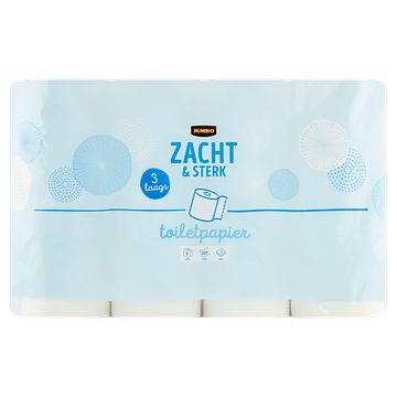 Foto van Jumbo toiletpapier zacht & sterk 3laags 12 rollen