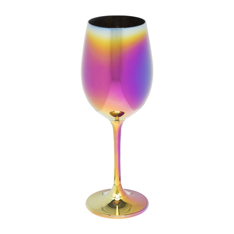 Foto van Wijnglas regenboog - 300 ml