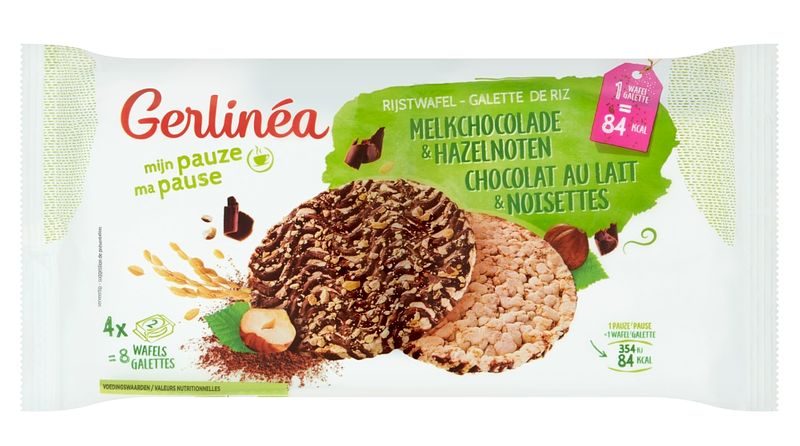 Foto van Gerlinéa rijstwafel chocolade hazelnoot