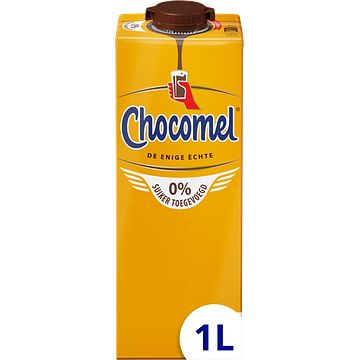 Foto van 1+1 gratis | chocomel 0% suiker toegevoegd 1l aanbieding bij jumbo
