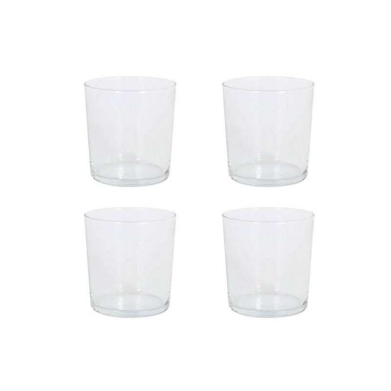 Foto van Orange85 drinkglazen - pinta - rond - 360 ml - set van 4 - glazen - transparant