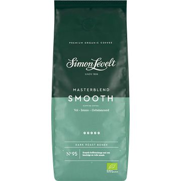 Foto van Simon levelt masterblend smooth dark roast bonen 500g aanbieding bij jumbo | 2e halve prijs