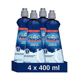Foto van Finish glansspoelmiddel - 400 ml - voor glans + bescherming - 4 stuks - voordeelverpakking