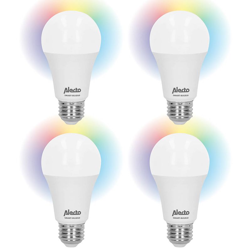 Foto van Smart wifi led lamp alecto smart-bulb10 4-pack