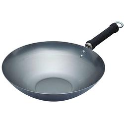 Foto van Kitchencraft carbonstalen wok, 30cm - kitchen craft world of flavours