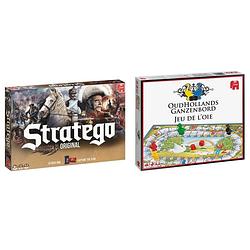 Foto van Spellenbundel - 2 stuks - stratego & ganzenbord