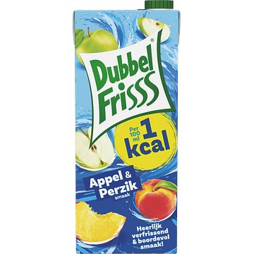 Foto van Dubbelfrisss 1kcal appelperzik 1, 5l bij jumbo