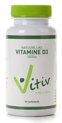 Foto van Vitiv natuurlijke vitamine d3 1000iu capsules