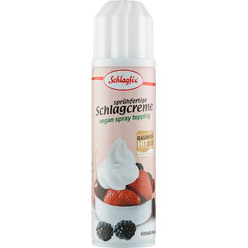 Foto van Schlagfix vegan slagroom gezoet spuitbus 200ml bij jumbo