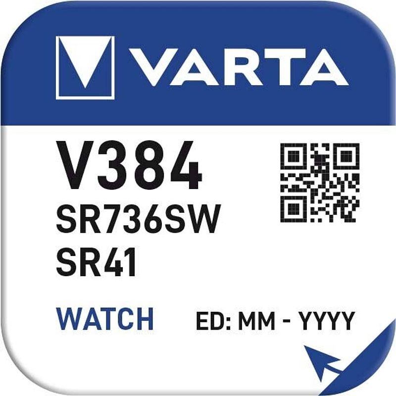 Foto van Varta batterij varta v384 zilver 384101111