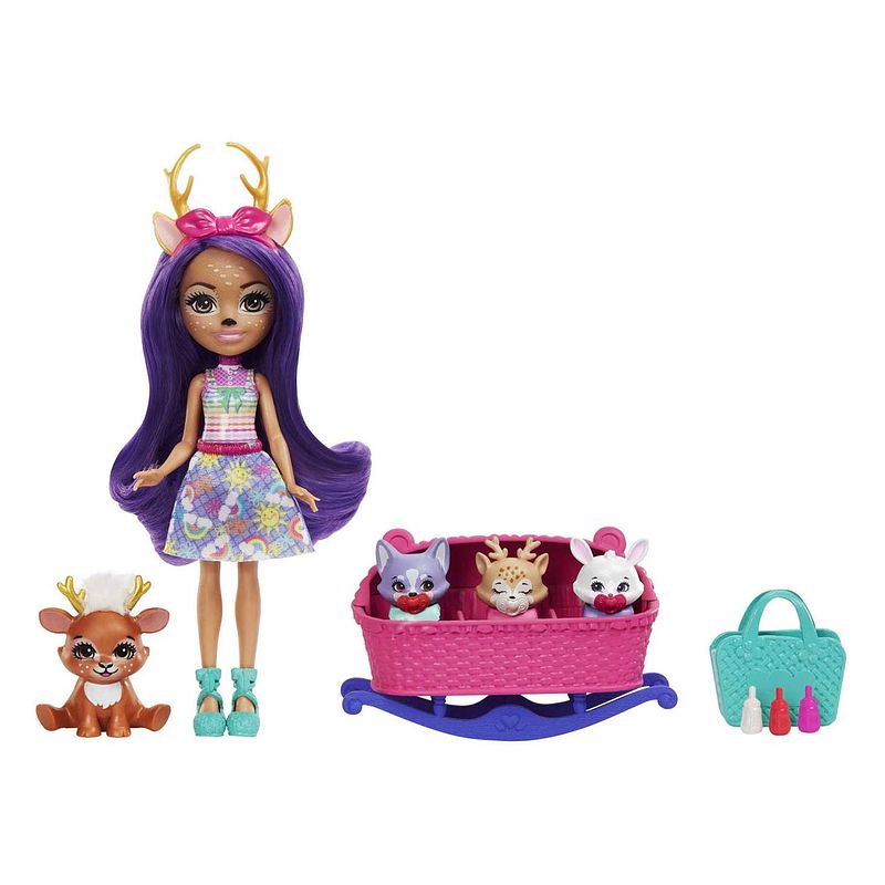 Foto van Mattel enchantimals baby best friends pop danessa deer en sprint