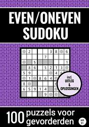 Foto van Even/oneven sudoku - nr. 31 - 100 puzzels voor gevorderden - sudoku puzzelboeken - paperback (9789464800920)