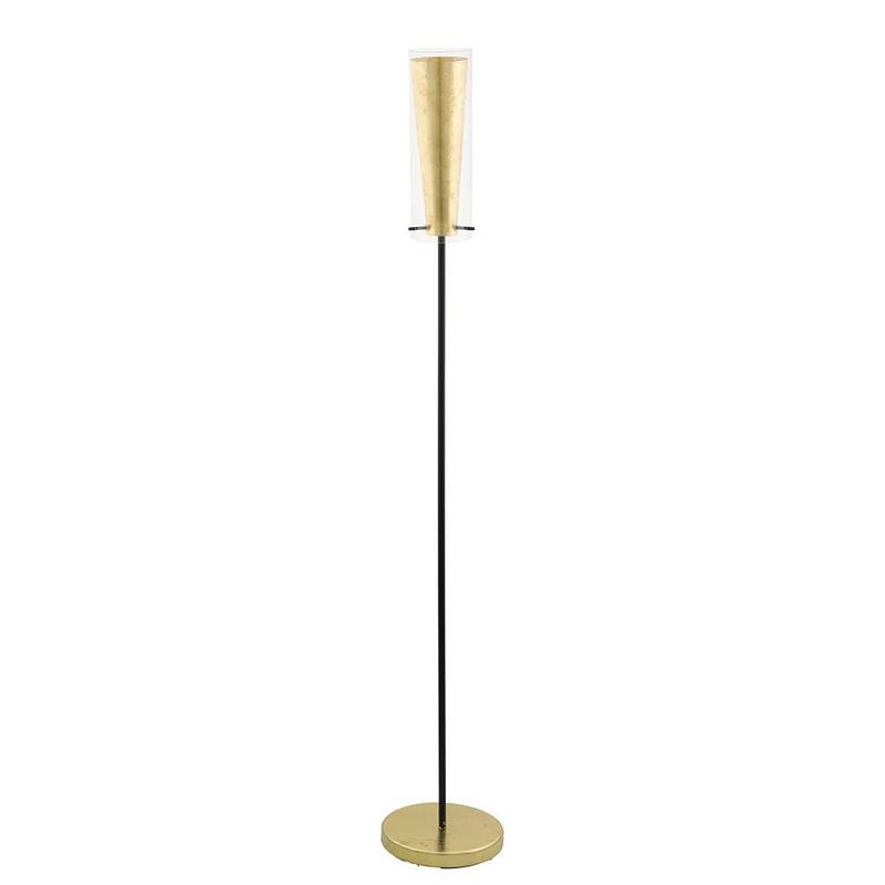 Foto van Eglo pinto gold staande lamp - e27 - 11.0 cm - zwart;goud