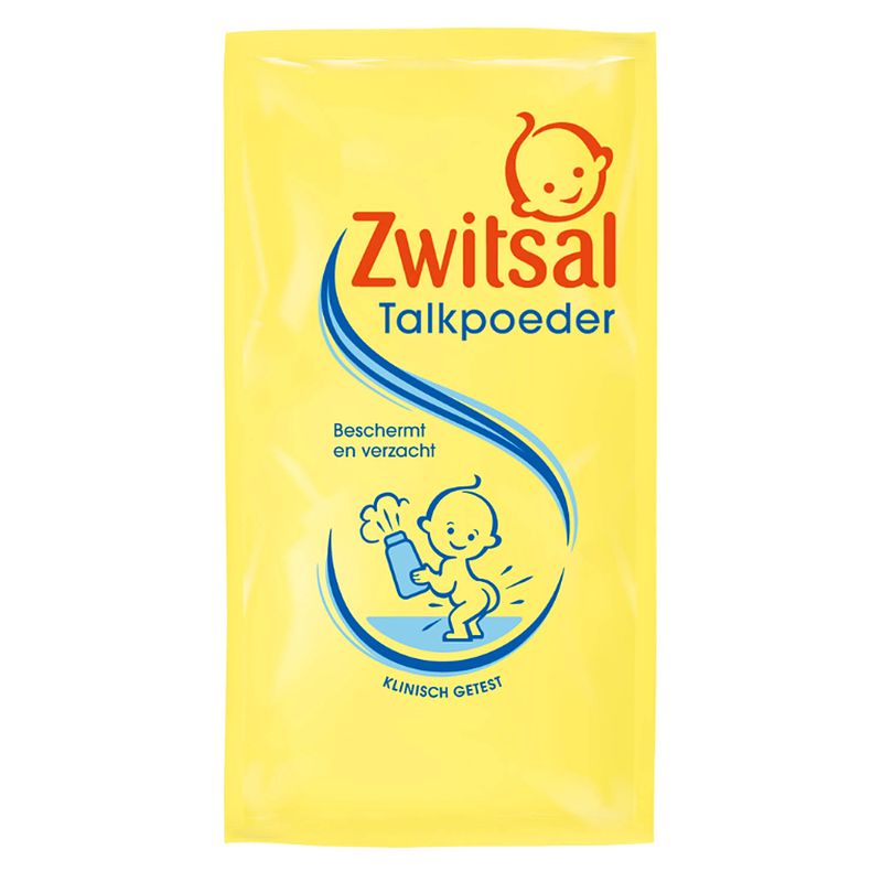 Foto van Zwitsal - baby talkpoeder - navul - 6 x 100gr - voordeelverpakking