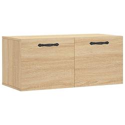 Foto van Vidaxl wandkast 80x36,5x35 cm bewerkt hout sonoma eikenkleurig