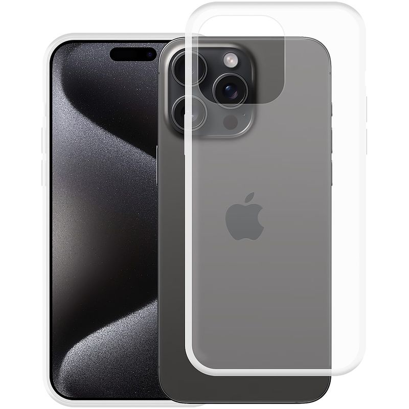 Foto van Just in case soft tpu case voor apple iphone 15 pro max telefoonhoesje transparant