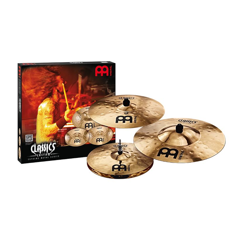 Foto van Meinl classics custom cc-em480 extreme metal bekkenset