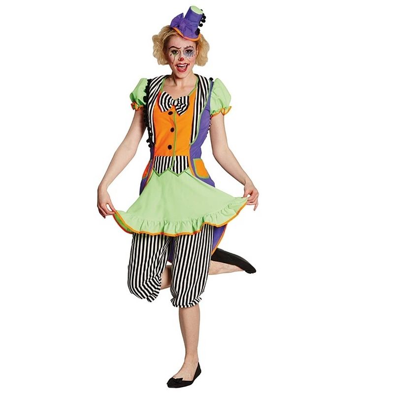 Foto van Rubie's verkleedkostuum clown dames multicolor