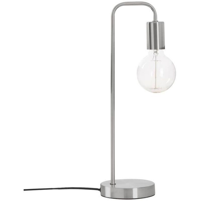 Foto van Metalen lamp - e27 - 40 w - h. 45 cm - zilver