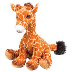Foto van Suki gifts pluche knuffeldier giraffe - gevlekt bruin - 13 cm - safari thema - knuffeldier