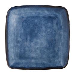 Foto van Vierkant bord toscane - donkerblauw - 25 cm