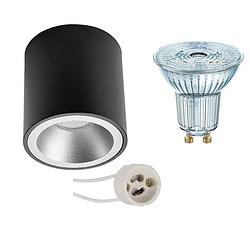 Foto van Opbouwspot set - osram parathom par16 940 36d - pragmi cliron pro - gu10 fitting - dimbaar - opbouw rond - mat