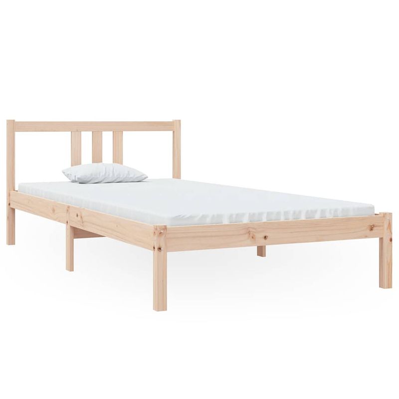 Foto van The living store bedframe massief hout 100x200 cm - bed