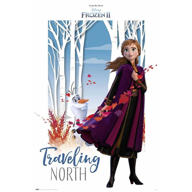 Foto van Grupo erik frozen traveling north poster 61x91,5cm